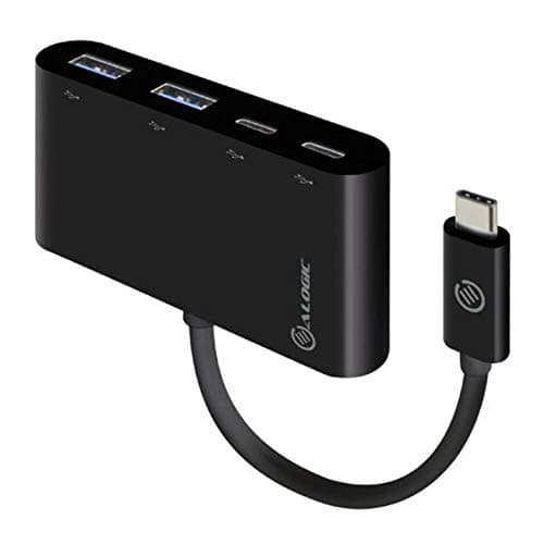 Image of ALOGIC USB-C SuperSpeed Combo Hub with 2 Port USB-C and 2 Port USB-A; Compatible with all major brands like Apple, HP, Dell, Lenovo, Toshiba, Acer, Samsung, Asus