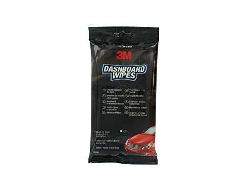 Image of 3M Car Dashboard Wipes Pack of 25 Cleans and Shines all Vinyl Surfaces