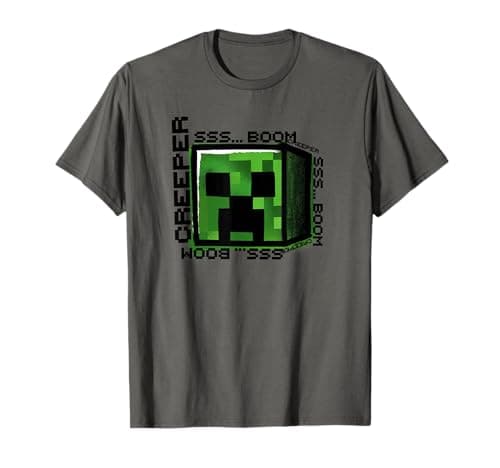 Image of Minecraft Creeper SSS Boom Big Face T-Shirt