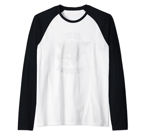 Image of Superman Yeah I Workout Raglan Baseball Tee