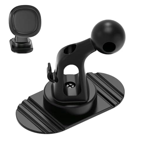Image of Uitseld Dashboard Phone Holder Mount | 360-Degree Rotation Smartphone Bracket Support Base | 17mm Ball Head for Smartphone Cradle, Fits Car, Pickup, Truck, Minivan