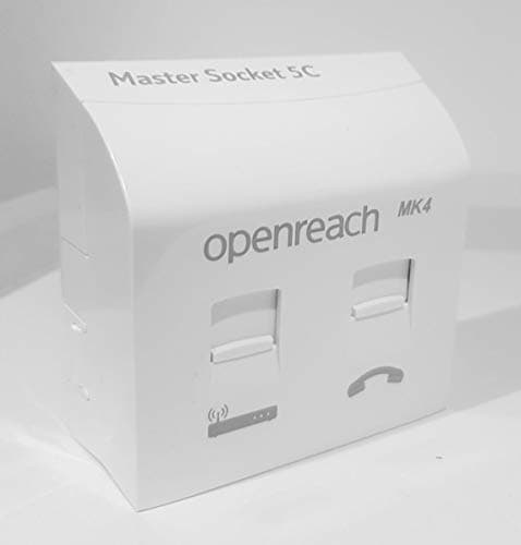 Image of 2019 BT Openreach Telephone Master Socket NTE5c MK2 & VDSL/ADSL Faceplate MK4