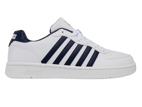 Image of K-Swiss Men's Court Cali Trainers, White/Indigo, 43 EU, White Indigo, 9 UK