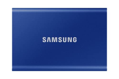 Image of Samsung T7 Portable SSD - 1 TB - USB 3.2 Gen.2 External SSD Indigo Blue (MU-PC1T0H/WW)