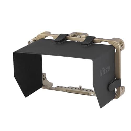 Image of Nitze Cage Kit with HDMI Cable Clamp and Sunhood For Atomos Ninja/Ninja Ultra/Ninja V/Ninja V Plus/Shinobi/ZATO Connect Monitor