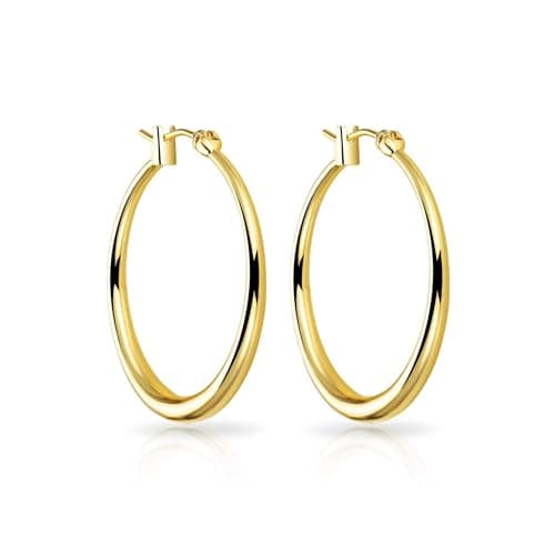 Image of Philip Jones 18k Gold Plated 30mm Hoop Earrings
