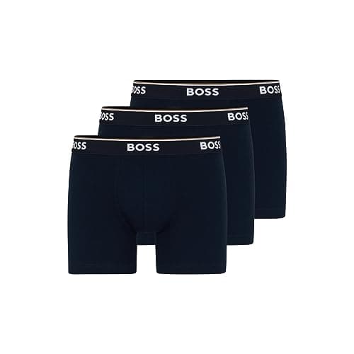 Image of BOSS Men's 3-Pack Power Cotton Stretch Boxer Briefs Shorts, Peacock Blue, XL