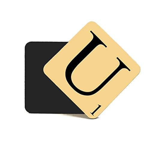 Image of CNC Group Alphabet MDF Coaster Letter U Personalise Your Coffee Table, Word Name Maker