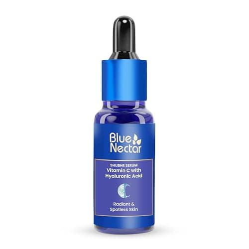 Image of Blue Nectar 15% Pure Vitamin C Serum for Face with Hyaluronic Acid Serum | Natural Vit C Serum Brightening Moisturizer with Organic Face Oils for Deep Hydration (9 Herbs, 30 ml)