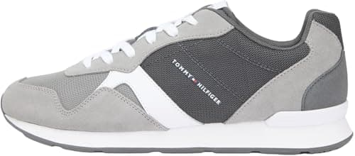 Image of Tommy Hilfiger Men Runner ICON Mix FM0FM05679 Low Top, Grey (Universal Grey), 42