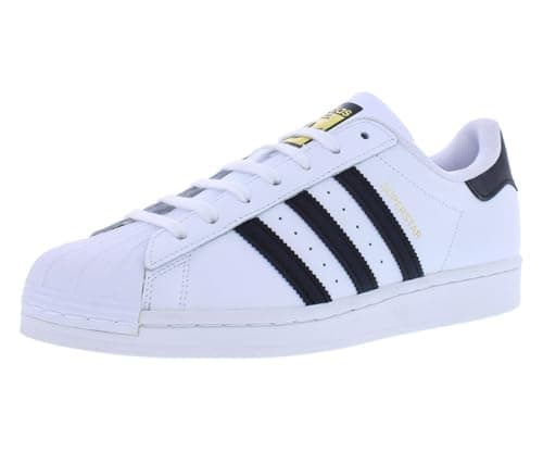 Image of Adidas ORIGINALS Men's Superstar Shoe, FTWR White/Core Black/FTWR White, 8 M US