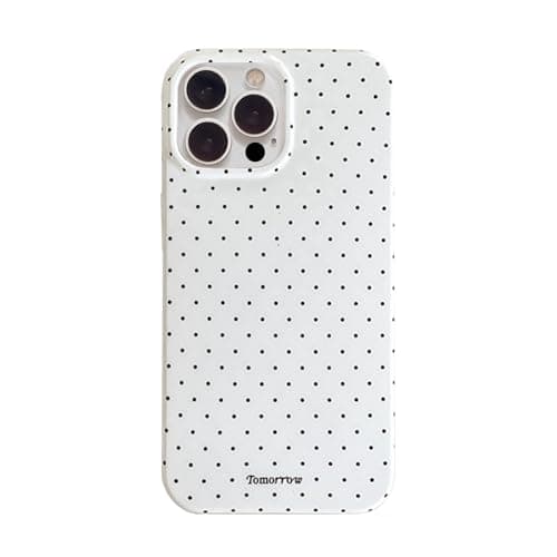 Image of Reownest Case for iPhone 11 Pro Max with Cute Polka Dot Pattern Aesthetic Design, Simple Stylish Soft TPU Protective Phone Cover for iPhone 11 Pro Max -White