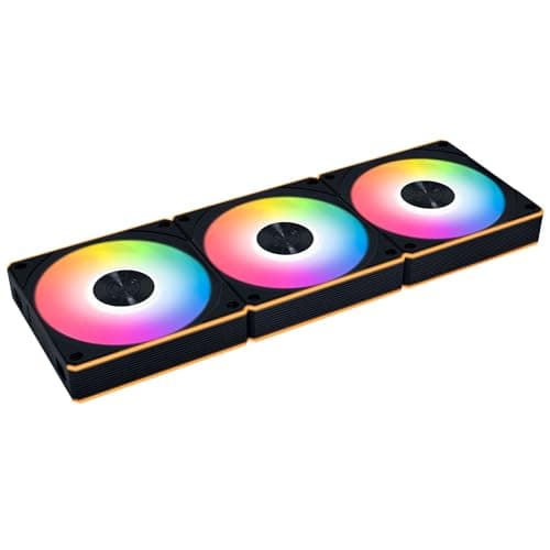 Image of Lian Li UNI FAN CL120 Triple Pack – 120mm ARGB PWM Fans, Black, Wireless Daisy-Chain, Controller-Free, Modular Design, High Airflow & Low Noise