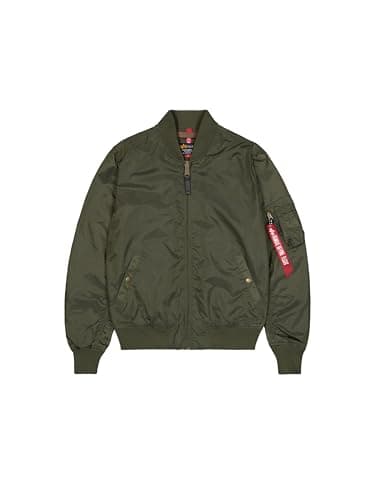 Image of Alpha Industries MA-1 TT Bomber Jacket for Men Dark Green