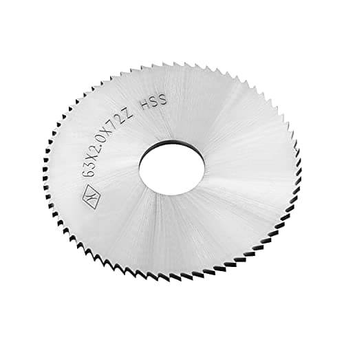 Image of Utoolmart 63mm x16mm x2mm Circular Saw Blade High Speed Steel Slitting Saw 72 Tooth Cutter Wheel Disc for Cutting Off Slotting Steel Copper Metal Plastic Wood