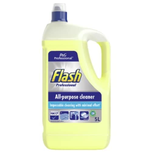 Image of Flash Professional All-Purpose Cleaner Lemon | Powerful Grease & Dirt Removal | Fresh Citrus Fragrance | Multi-Surface Floor & Surface Cleaner | 5L x 2 Pack
