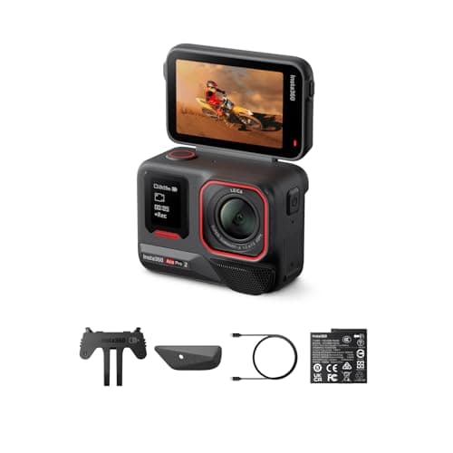 Image of Insta360 Ace Pro 2 Standard Bundle - 8K Waterproof Action Camera Co-Engineered with Leica, 1/1.3" Sensor, Dual AI Chip, Leading Low Light, Superior Audio, Flip Screen & AI Editing for Vlogs