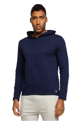 Image of Polo Ralph Lauren Men's Cotton Jersey Hoodie Navy (as3, Alpha, XL, Regular, Regular), blue, XL