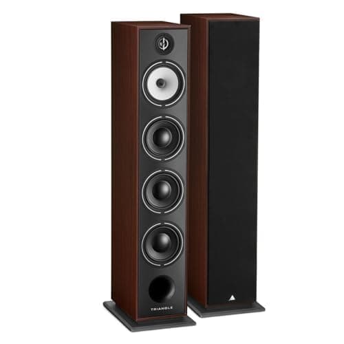 Image of Triangle - BOREA BR09 Hi-Fi Floorstanding Speakers - Power handling 170W - Efficiency 92 dB/W/m - 16cm drivers - Versatile Music and Home Cinema - 206 x 1095 x 314 mm - Walnut (Pair)