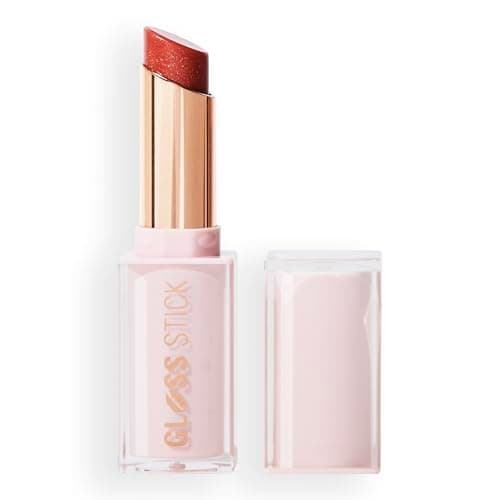 Image of Revolution Pout Lip Gloss, Pigmented High Shine Formula with Hyaluronic Acid & Vitamin E, Vegan & Cruelty-Free, 3g, Shimmer Sugar Cookie Pink