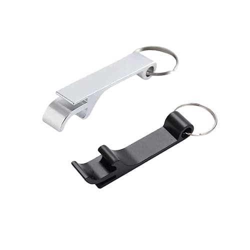 Image of Bottle Opener Keyring, 2 Pcs Beer Opener, Mini Key Ring Bottle Opener, Aluminum Alloys Multi-Function Openers, Opener Keychain, for Party, Festivals, Gatherings