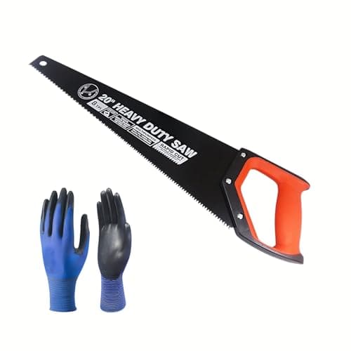Image of FROOBY Toolbox Hand Saw 500mm, Compact Portable, Double Ground Hardened Steel Blade, Predator Universal Wood Saw Superfast Cuts, Ergonomic Soft Grip Handle DIY Tools Sawing, Gardening, Trimming