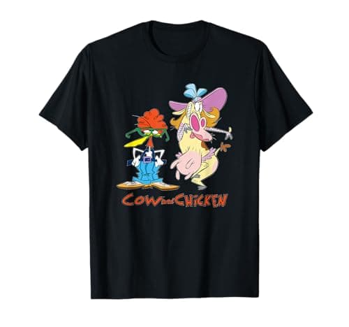 Image of Cartoon Network Cow & Chicken Halloween Costumes T-Shirt