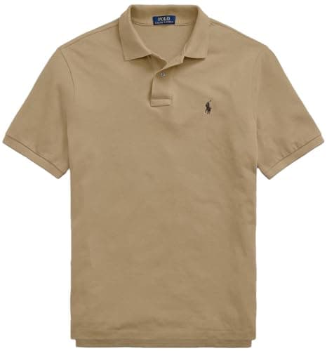 Image of Polo Ralph Lauren Men's New Classic Fit Polo Shirt, (Winter 2023) Cafã Tan, XXL