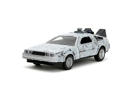Image of Jada Back to The Future 1:32 Time Machine Frost Die-Cast Car, Toys for Kids and Adults