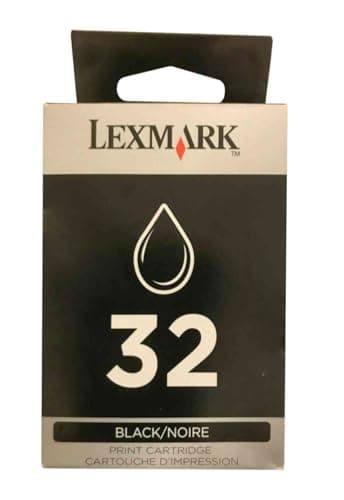 Image of Lexmark 18C0032 black ink cartridge 32