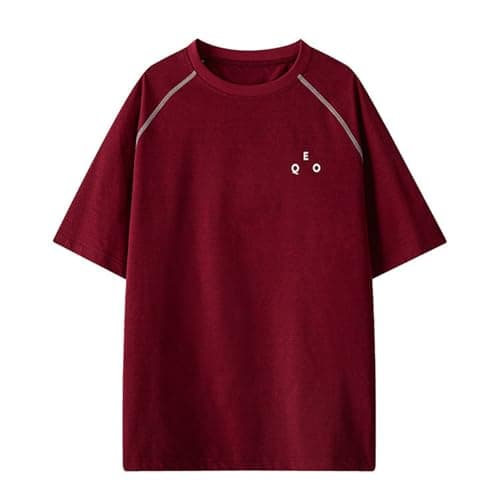 Image of 2026 T-Shirts for Men Summer Short Sleeve Casual Shirt Short Sleeve Shirt Casual Modern Tops Outdoor Comfortable T Shirt Regular Fit Men's Sports Shirt Men's T-Shirt, red, M