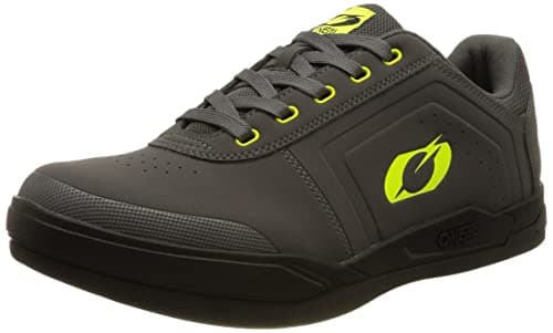Image of O'NEAL | Mountain Bike Shoes | MTB Downhill Freeride | Vegan | SPD Pedal Plate Compatible, Upper: Durable and Lightweight PU, Breathable | Pinned SPD V.22 Shoe | Adult | Grey Neon Yellow | 42