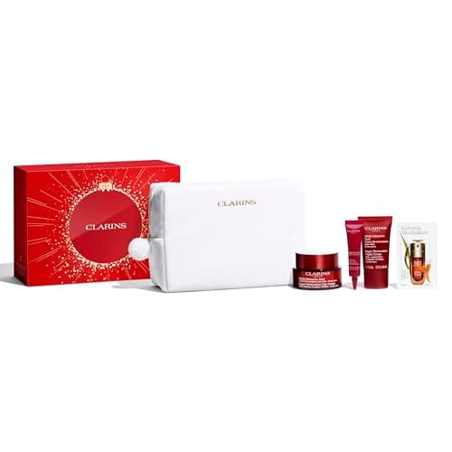 Image of Clarins Christmas Gift Set | Super Restorative Collection | Worth £142 | Includes Full Size Super Restorative Day Cream