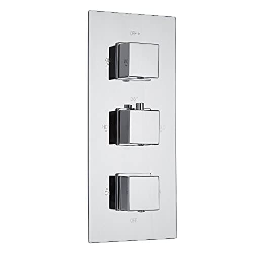Image of Milano Arvo 3 Outlet Triple Diverter Thermostatic Concealed Mixer Shower Valve - Chrome