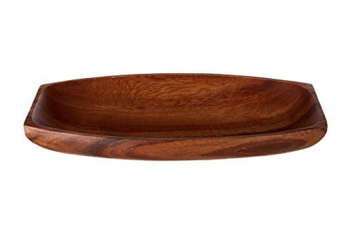 Image of Premier Housewares 1104600 Acacia Wood Oval Serving Dish, 5 x 30 x 15 cm , Brown