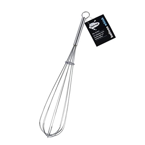 Image of Chef Aid Balloon Whisk, Made with Stainlees Steel wires and traditionally Balloon shaped to aid effortless Whisking, Stirring, Blending and Beating, Measures 30.5cm / 12 inches