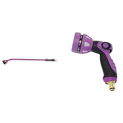 Image of Spear & Jackson BWF27PKEW Kew Gardens Collection Water Wand-Purple, 65.0 mm*860.0 mm*150.0 mm & BWF28PKEW Kew Gardens Collection Multi Function Spray Gun-Purple, 65.0 mm*200.0 mm*155.0 mm