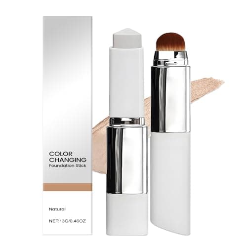 Image of Chartming Color Changing Foundation Stick - Cover Cream Stick V Korean Foundation Stick with Volufiline With Brush Head - Full To Medium Coverage Base Makeup for All Skin Types (Natural)