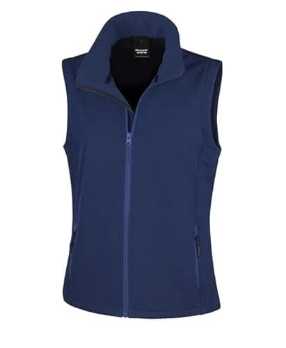 Image of Result Core R232F Ladies Printable Softshell Bodywarmer - Navy/Navy - L