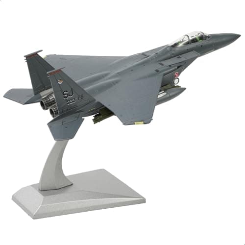 Image of NUOTIE Classic American Eagle F-15E Twin-Engine Fighter Pre-build Model Kits 1:100 Aircraft Alloy Diecast Airplane Military Display Model Aircraft for Collection or Gift