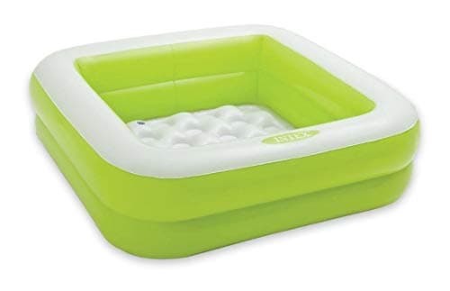 Image of Intex inflatable square paddling pool 86x86x25 cm, random colors (pink or lime green), 1 unit