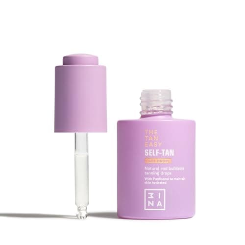 Image of 3INA MAKEUP - The Tan Easy Self-Tan Face Drops - Tanning Drops With Panthenol - Natural Bronze - Lightweight Gel Texture
