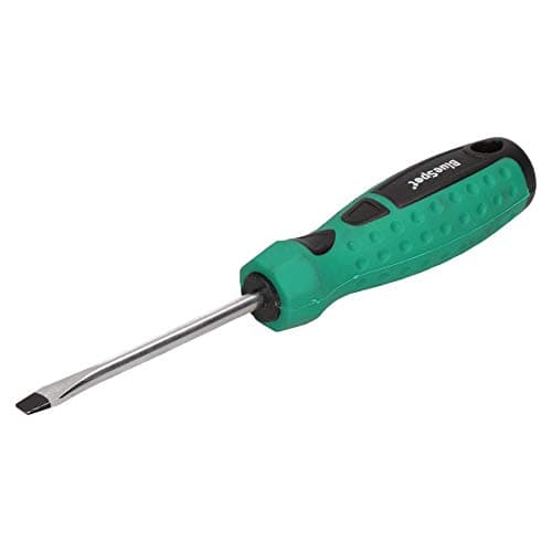 Image of 5.5mm x 75mm Slotted Flat Headed Screwdriver with Magnetic Tip Rubber Handle