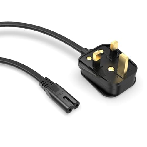 Image of Superer 3.0M Power Cable Fit for Sony PS5 PS4 PS3 Slim PlayStation 5 4 3, Xbox Series X/S, Xbox One X/S – 2 Pin IEC C7 Figure 8 Replacement Lead