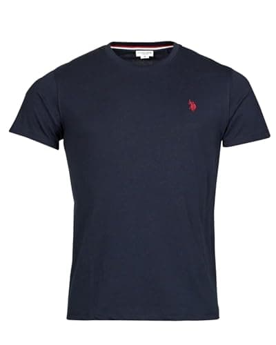 Image of U.S. Polo Assn. Men's Crew Neck Small Pony T-Shirt, Classic Navy, Large