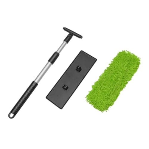 Image of Windshield Cleaning Tool - 60 x 26 cm Retractable Brush Cleaning Mop with Aluminium Alloy Handle, Frost Removal Design with Chenille Pad | Car Wash Accessories for Glass
