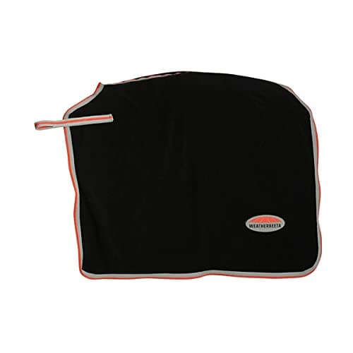 Image of WeatherBeeta Therapy-Tec Fleece Quarter Sheet, Black/Silver/Red, Small