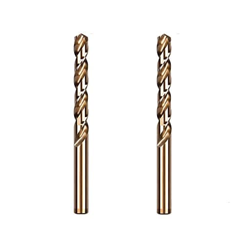 Image of 2Pcs 3/8" inch Cobalt Drill Bits, M35 HSS Metal Jobber Length Twist Drill Bit Set, Suitable for Drilling in Hard Metal, Stainless Steel, Cast Iron