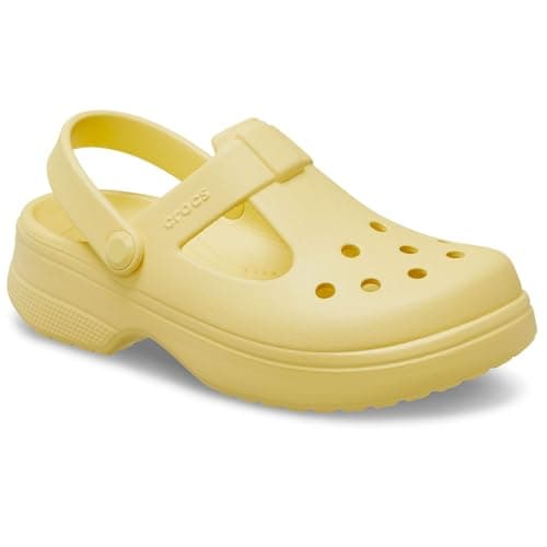 Image of Crocs Unisex Kids Clog, Classic Mary Jane Clog T, Daylily, 7 UK Child