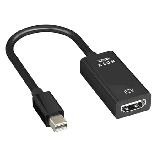 Image of Mini DisplayPort to HDMI Adapter 4K Mini DP to HDMI Adapter Gold-Plated Connector Cord Compatible for MacBook Pro, Mac mini, MacBook Air, Microsoft Surface Pro/Dock, Monitor, Projector, etc